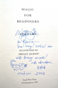Kelly Link's signature has it all.